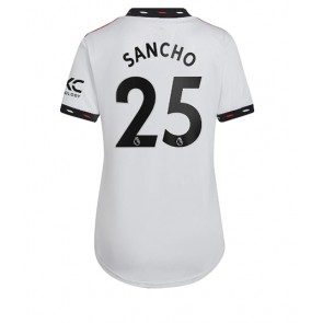 Manchester United Jadon Sancho #25 Bortatröja Dam 2022-23 Korta ärmar